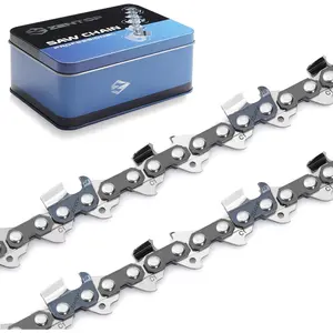 20 Inch  Chain, 3/8" Pitch .050" Gauge 70 Drive Links,  Steel Anti-Kickback Replacement for Poulan PR5020, Echo CS590, CS600P, 2-Pack