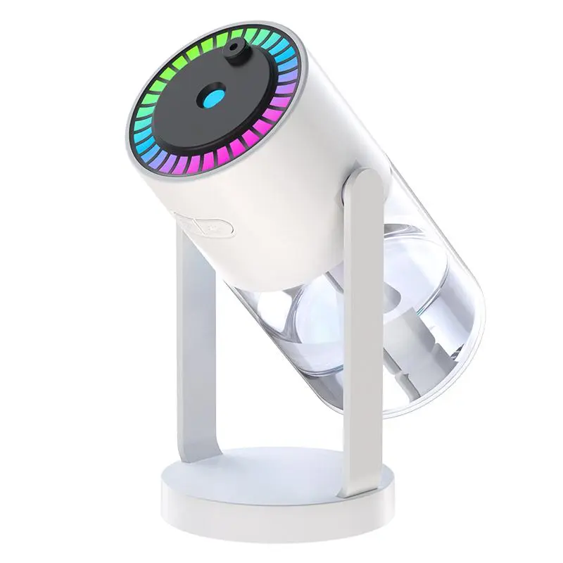 USB Starry Sky Projection Humidifier, Mini Shaking Head Colorful Night Light, Portable Adjustable Angle Mist Humidifier with 2 Spray Modes, Silent for Bedroom Office Car Use Gift -- lala sister feliz gifts coworkers love