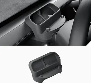 Silicone Steering Wheel Sunglasses Holder Compatible with Tesla Model Y Juniper 2025, Dashboard Phone Stand Holder, Instrument Panel Tray Sunglasses Box Phone Mount for Tesla Model Y Refresh