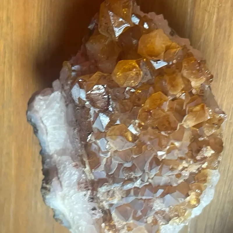 Citrine Cluster, Natural Raw Healing Crystal Cluster for Home Decor, Positive Energy Crystal Display Piece