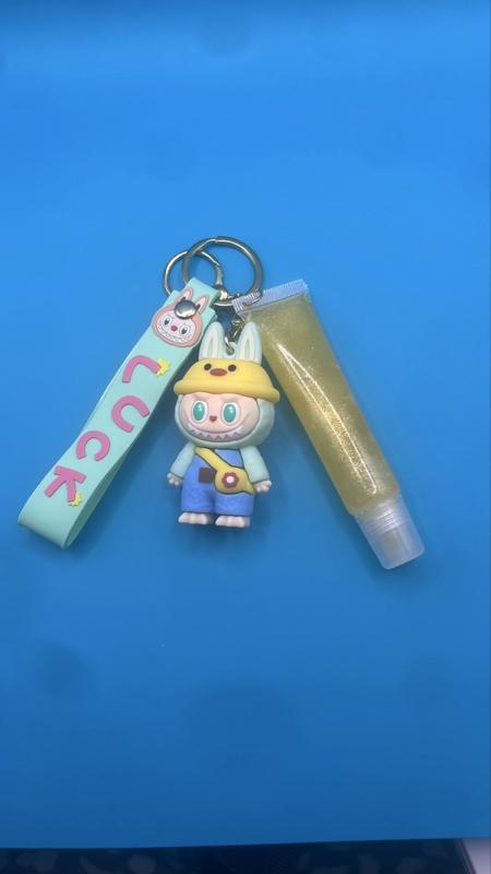 Pineapple Keychain & Shimmer Gloss Set