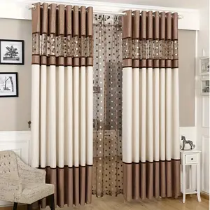 Patchwork Embroidered Sheer Curtain Bedroom Living Room Office Home Decor