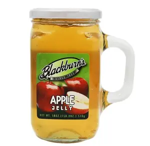 3x Blackburn's Jelly Apple - Gourmet Fruit Spread Sauce Condiment Sweet Treats Snacks Breakfast Syrup Topping Glaze Natural Flavor Baking Ingredients Cooking Preserves Jam Pantry Essentials Bulk Lot Bundle Wholesale 18oz Pack