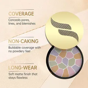 MeryCode Flawless Blur Setting Powder, 24H Longlasting Oil Control, Waterproof, Sweat-Proof, Matte Finish, All-Day Wear, Makeup, Cosmetic