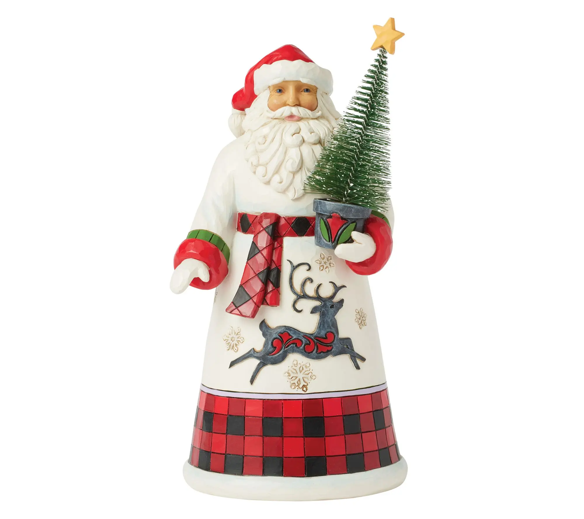 Jim Shore Highland Glen Santa with Sisal Tree Figurine 9.13" H