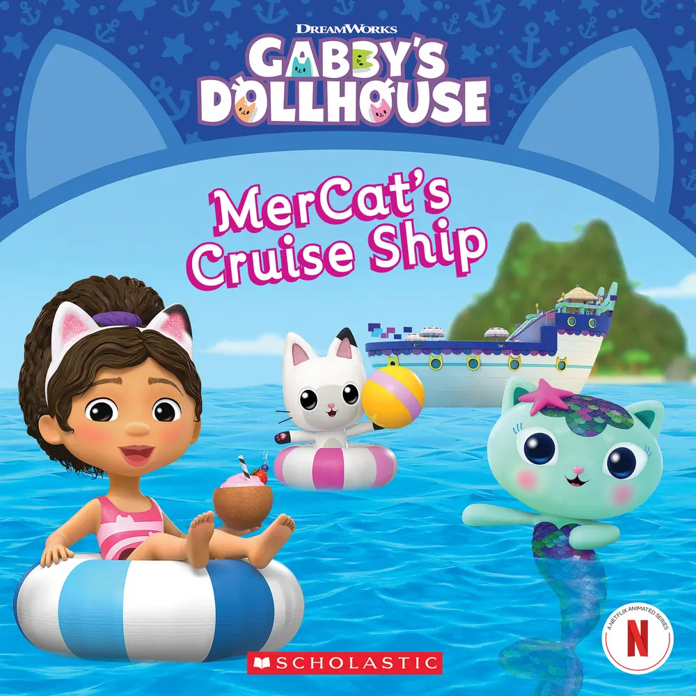 Used Scholastic Mercat's Cruise Ship Kid Book - Cute, Preschool, 24-Page, Based on Gabby's Dollhouse Storybook (Paperback, English)
