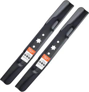 942-04308 942-04308A Mower Blades for Troy Bilt Bronco Pony Mustang 42 inch Mower with 6 Star Hole Cub Cadet XT1-42 ZT1-42 42'' Zero Turn Lawn Tractor Replace 942-04308A 942-04312 High Lift