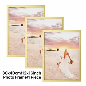 Handmade Wooden Photo Frame 12x16 Inches (30x40 Cm), Wall-Mounted Living Room Decor, Display Family Photos, Wedding Photos, Poster Frames