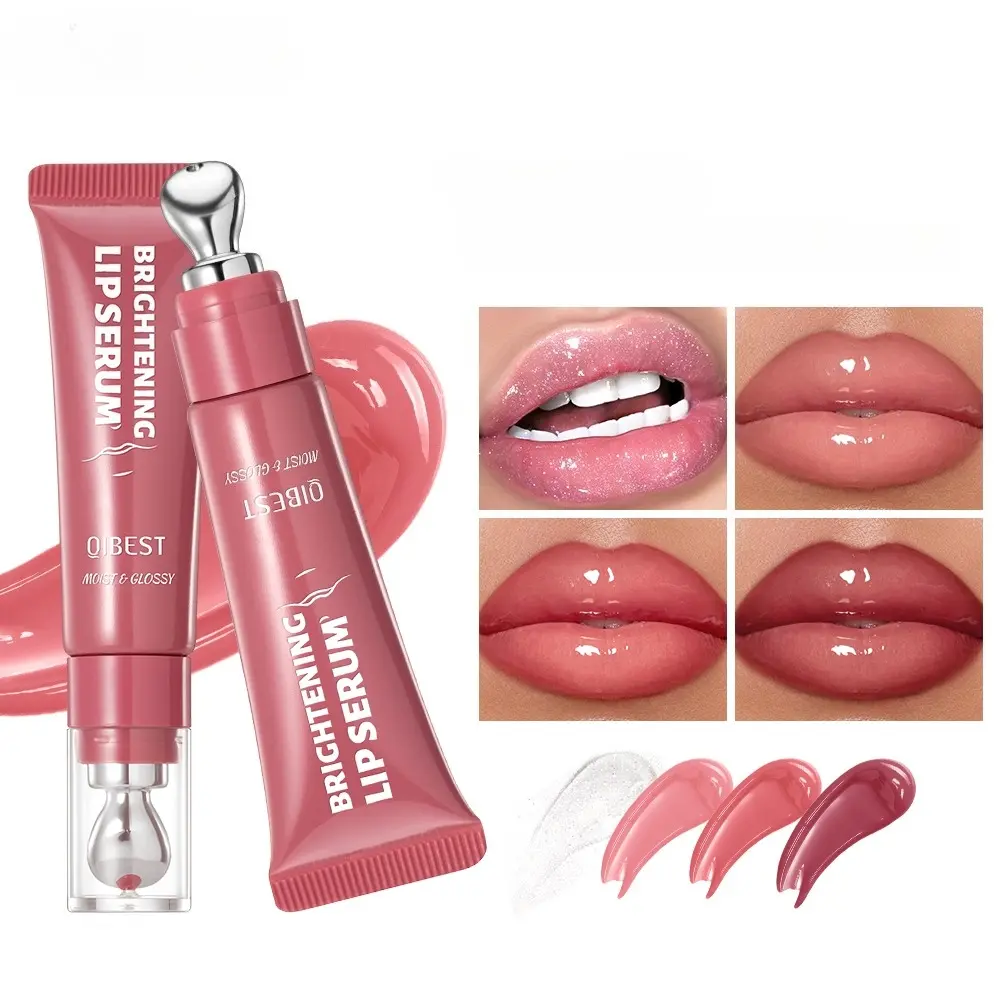 Crystal Shiny Jelly Lip Oil, Hydrating Plumping Lip Serum, Lip Volumizer, Long-Lasting Tinted Lip Gloss, Moisturizing Liquid Lipstick for Lip Makeup, Lip Moisturizer Gloss