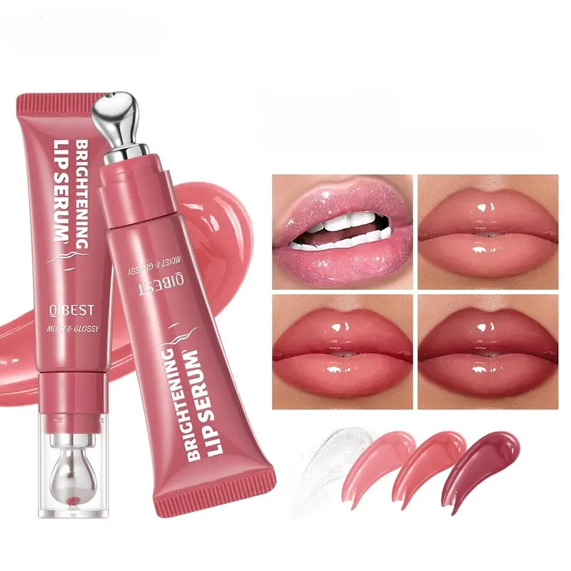 Crystal Shiny Jelly Lip Oil, Hydrating Plumping Lip Serum, Lip Volumizer, Long-Lasting Tinted Lip Gloss, Moisturizing Liquid Lipstick for Lip Makeup, Lip Moisturizer Gloss, Lip Product