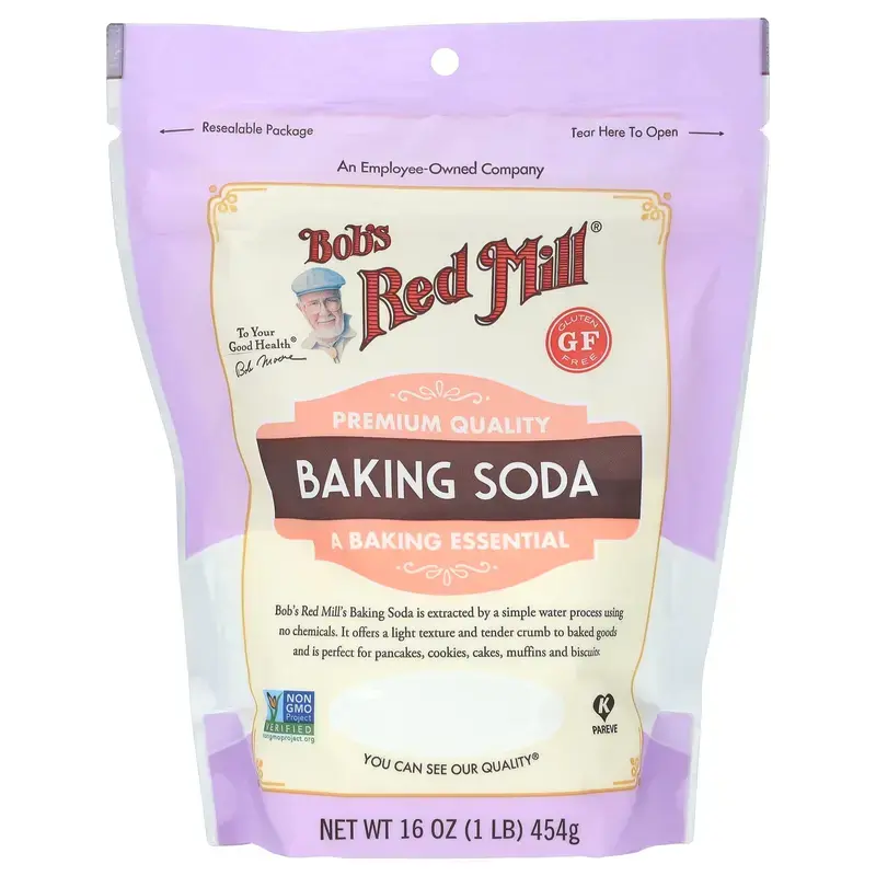 Bob's Red Mill Natural Baking Soda - Sodium Bicarbonate, 1 lb (454 g) - Versatile for Bake & Baking Soda for Cooking Needs