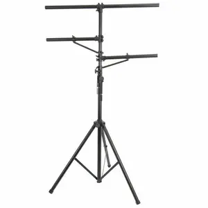 Universal Pro Audio DJ Adjustable Tripod Stand with Top T Bar for Par Cans, Wash
