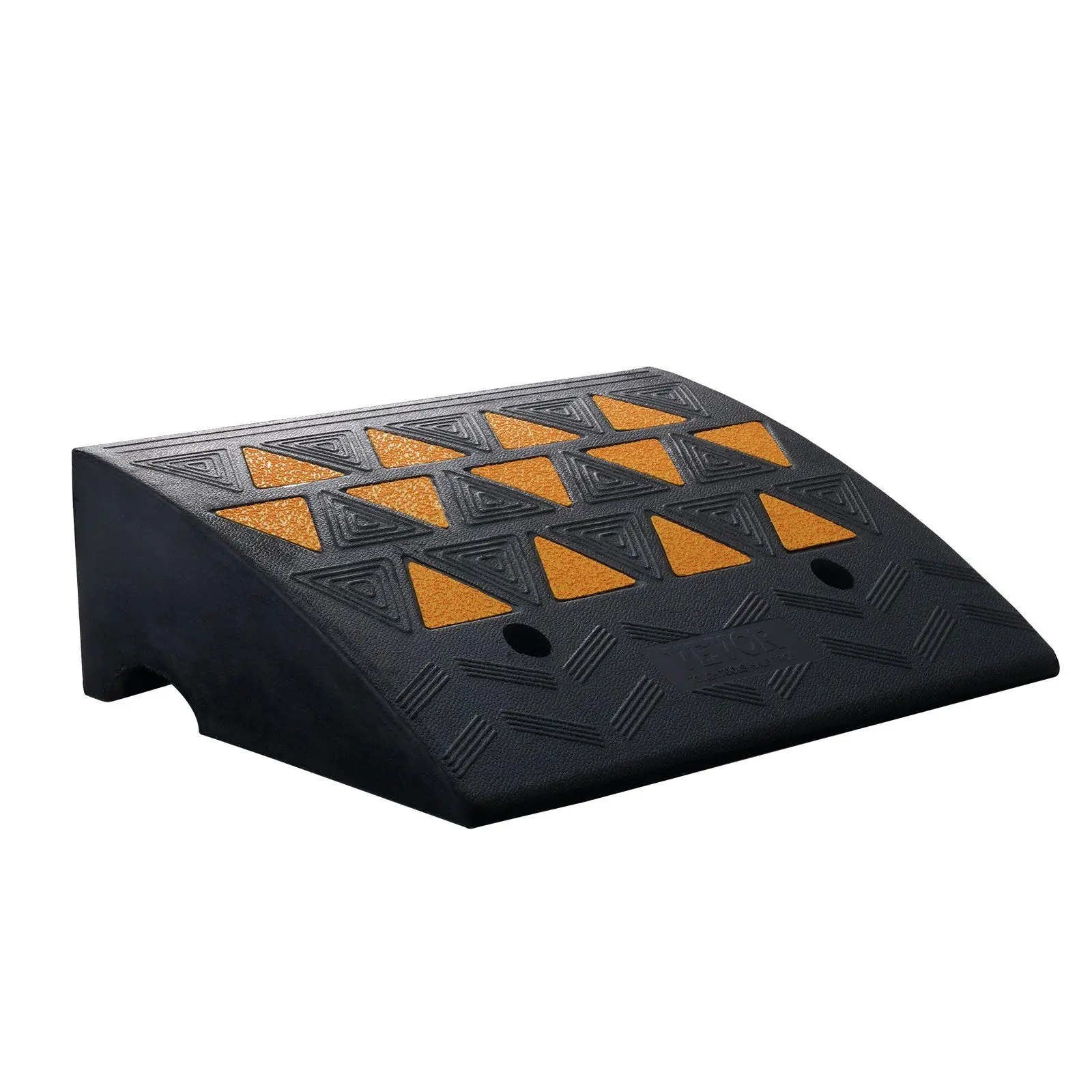Spring new arrivals Rubber Curb Ramp 6" Rise Height Sidewalk Curb Ramp, 14.6" Width 19.3" Length Driveway Ramp for Curb, 15T Heavy Duty Rubber Ramp for Forklifts, Trucks, Buses, Cars, Wheelchairs, Bikes