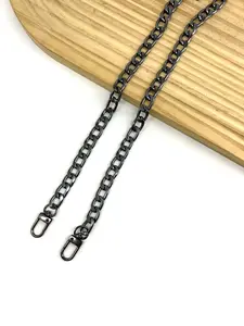 Metal Chain Strap Replacement for Handbags, Detachable Shoulder Strap DIY Wallet Making Accessory, Fits 40-140 Cm Bags