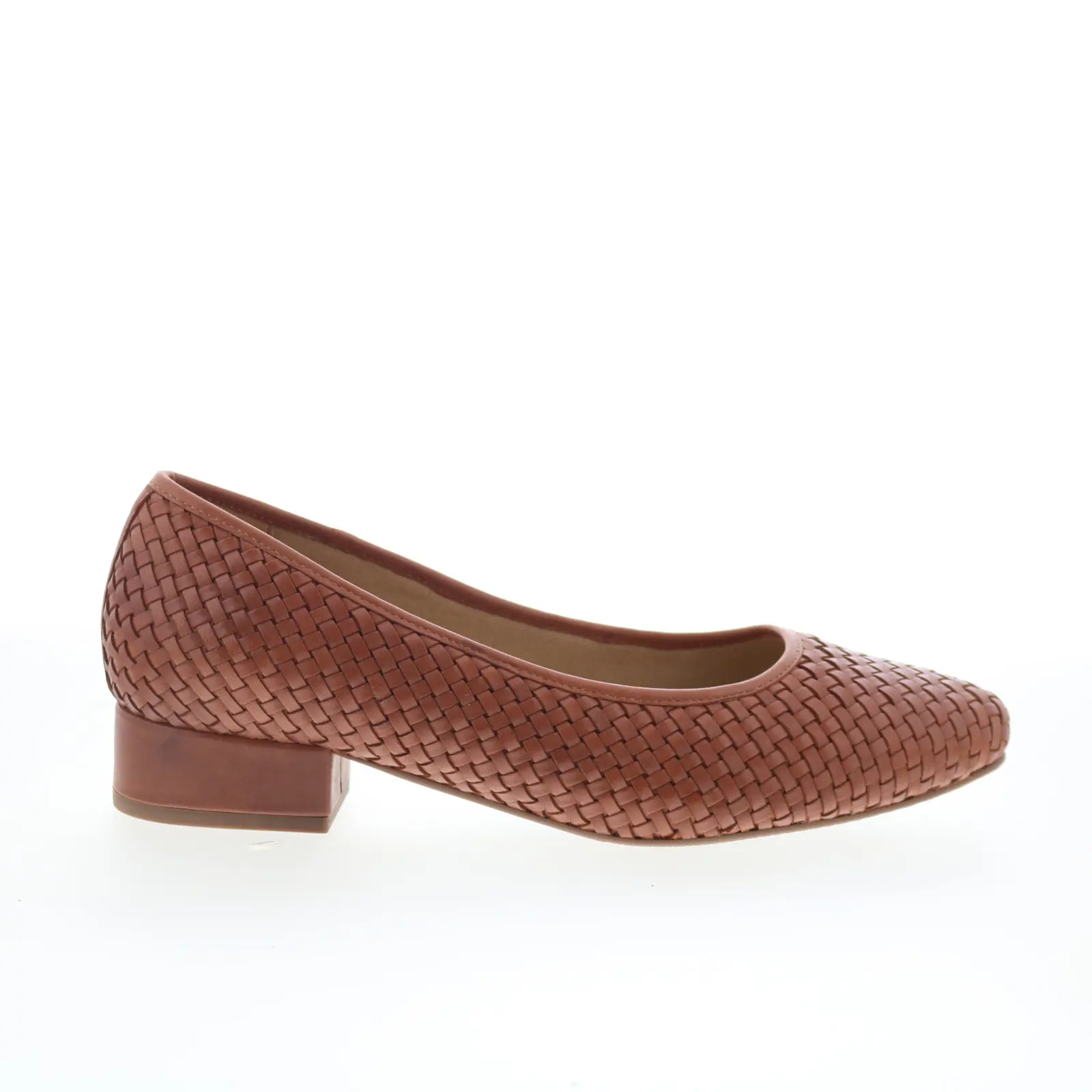 Trotters Jade T2269-215 Womens Brown Synthetic Slip On Pumps Heels Shoes