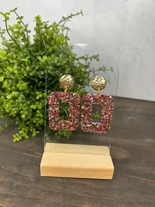 Open Square Earrings - Holiday Edition