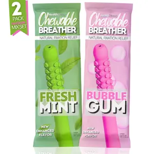 Essential Oil Aromatherapy Chew Fidget Toy Puffer to Calm Cravings Reduce Stress Smell or Puff