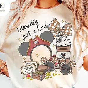 Retro Coquette Bows Pirate Shirt, Yo Ho Yo Ho A Pirates Life For Me Tee, Pirate Family Matching Cruise Shirt, Comfort Colors Shirt, Vacation Outfit