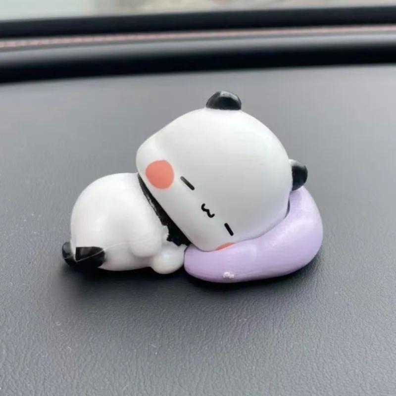 2PC Cute Bubu Dudu Panda Bear Figure Toy Collectible Anime Accessories Kawaii Bear Doll Ornament Home Decor Birthday Christmas Gift