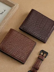 Crocodile leather wallet custom order men's short 80% off wallet business casual clutch bag