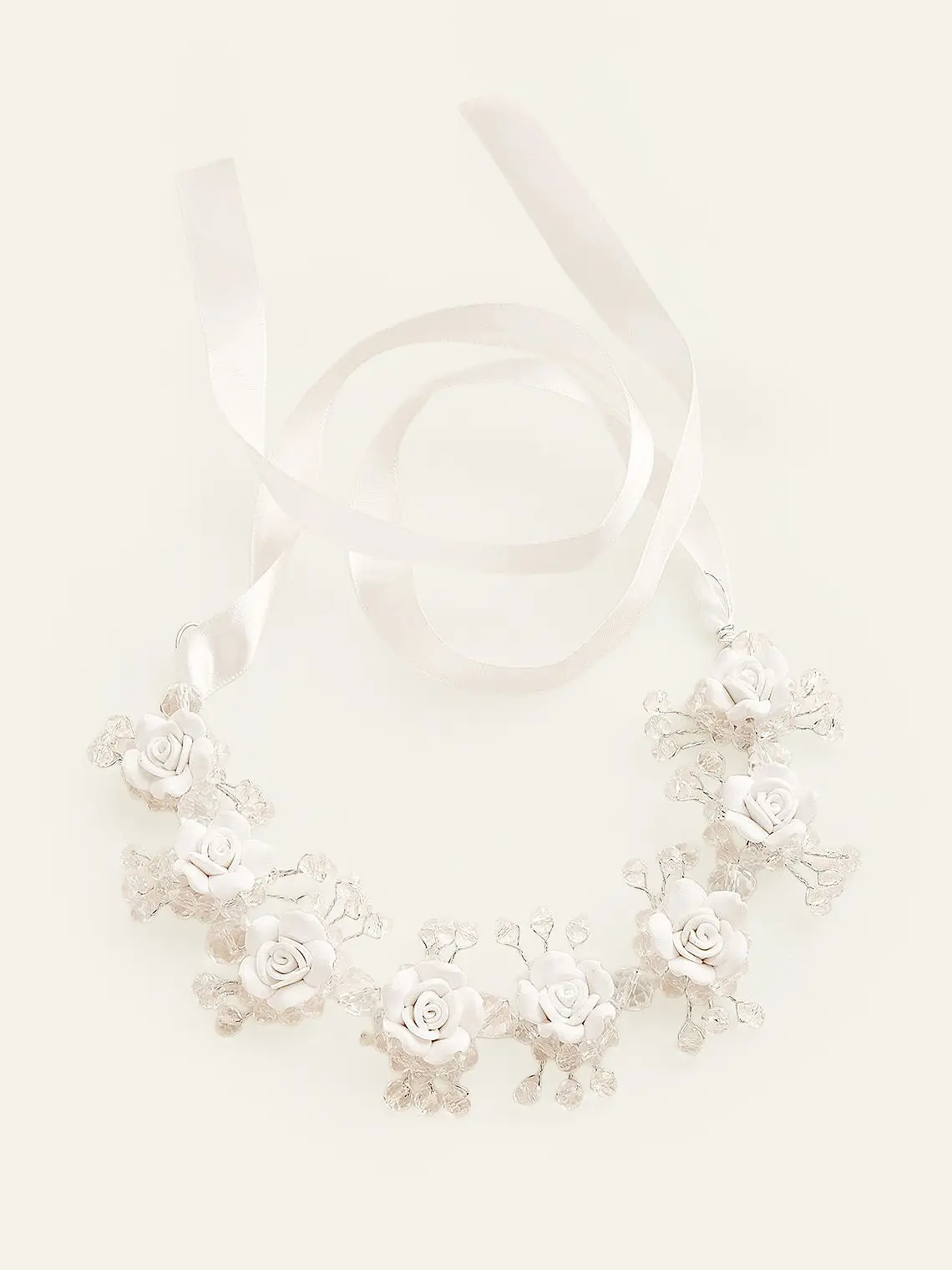 Azazie 3D Floral Flower Girl Headpiece Floral Crystal Princess Flower Girl Wedding Ceremony Headpiece