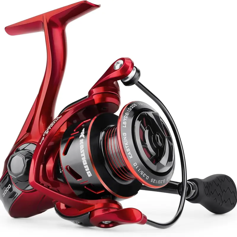 KastKing Royale Legend Fishing Spinning Reel - Red- 6.2:1- Royale Legend Glory,1000