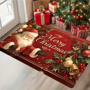 Christmas Doormat Witch Kitchen Mat Non Slip Halloween Doormat Machine Washable Flannel Indoor Outdoor Home Decor Ultra Comfortable comfortable carpet bathroom carpet home essentials bathroom accessories