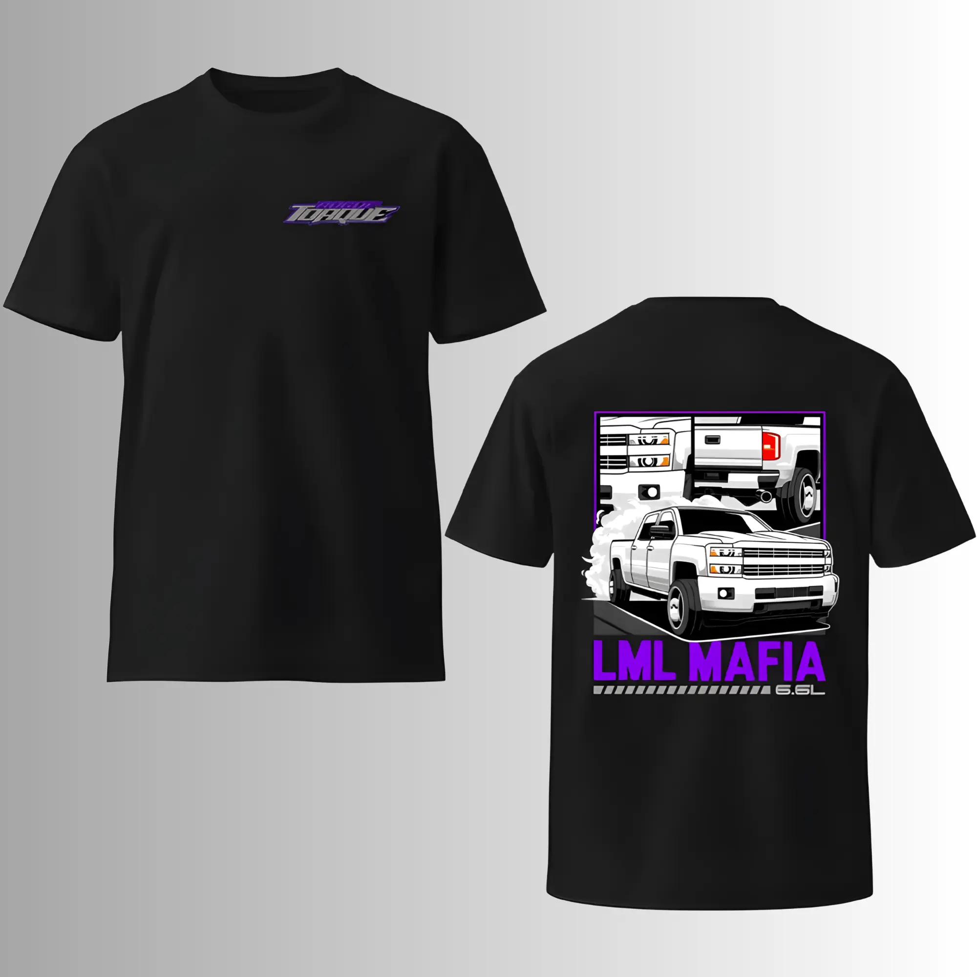 LML Mafia Duramax 6.6L Diesel T-Shirt, 2 Sides, Turbo Diesel Performance Graphic Tee