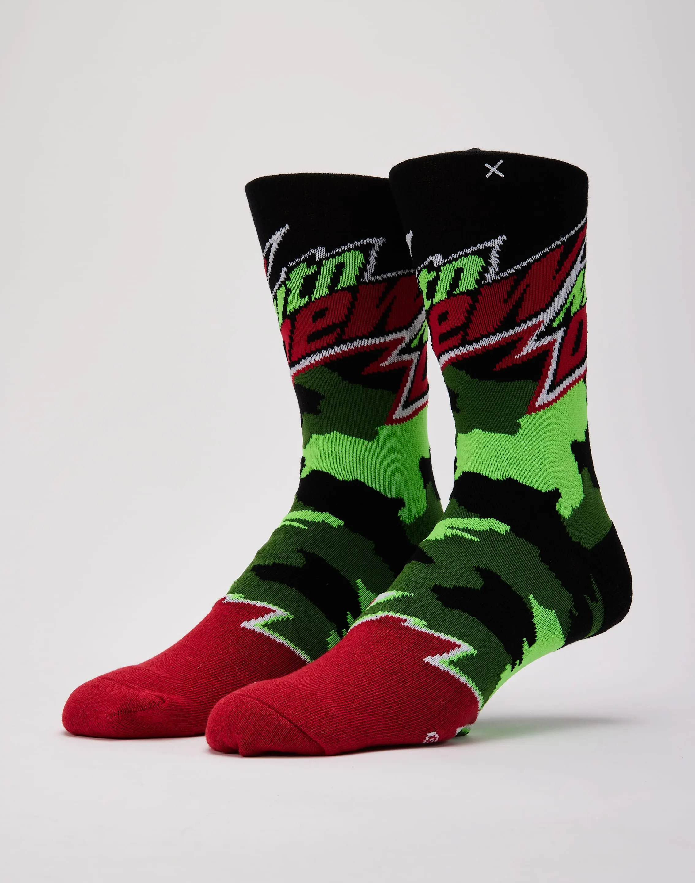 Mens Odd Sox Mountain Dew Camo Crew Socks