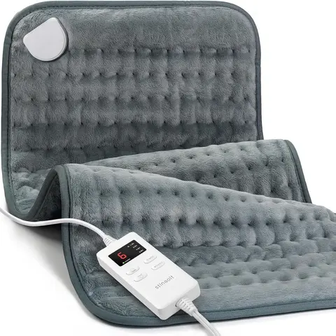 Large Polyester Heating Pad for Back Pain Relief, Portable Modern Moisture-Enabled Pad for Neck & Shoulders, Auto Shut-Off, Machine Washable, Christmas Gift for Women