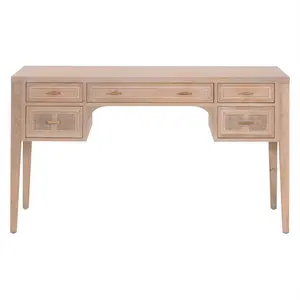 Cane Oak Inlay Desk