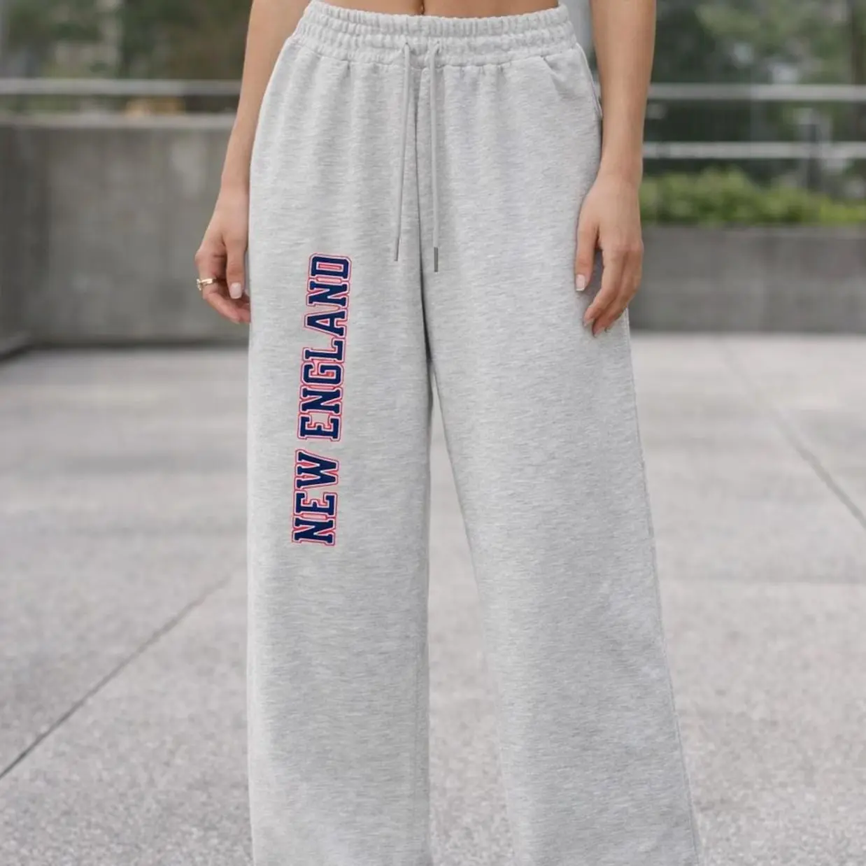 New England Straight Leg Sweat Pants, Comfy Jogger Pants, Game Day Lounge Wear, Cozy Streetwear, Football Fan Gift T