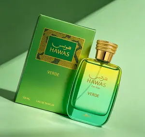 Hawas For Him Verde Men EDP 100ml Vibrant Fresh Green Masculine Perfume Natural Crisp Woody Herbal Scent Long Lasting Refreshing Daily Casual Outdoor Fragrance Spray