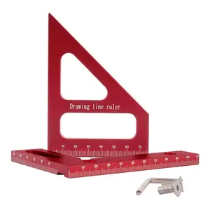 Durable Aluminum Alloy Precision Triangular Tool, 90 Degree Measurement Ruler, Height Gauge, Portable Accurate Measuring Instrument