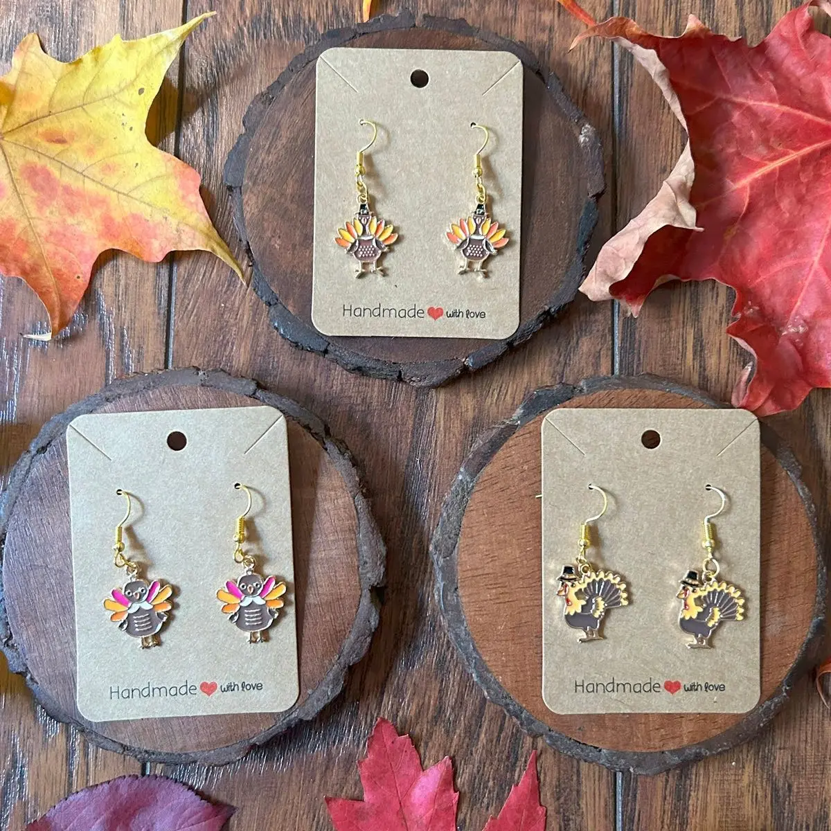 Turkey Earrings | Fall Earrings | Autumn Earrings | Thanksgiving Earrings