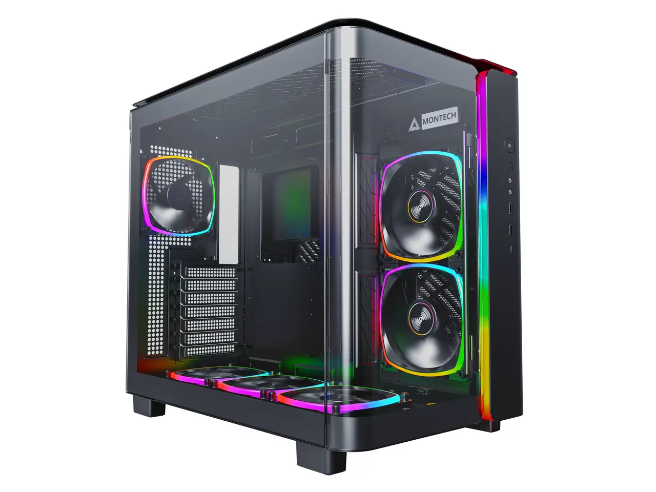 Montech KING 95 PRO Middle Tower Computer Case Black-KING 95 PRO (B) Made For Gaming Fan Cooling Montech KING 95 PRO Middle Tower Computer Case Black-KING 95 PRO (B) Made For Gaming Fan Cooling