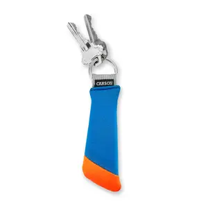 Carson Floating Keychain with Lightweight Foam Core Technology, Orange/Blue - Perfect for Water Activities (FA-30 (02))