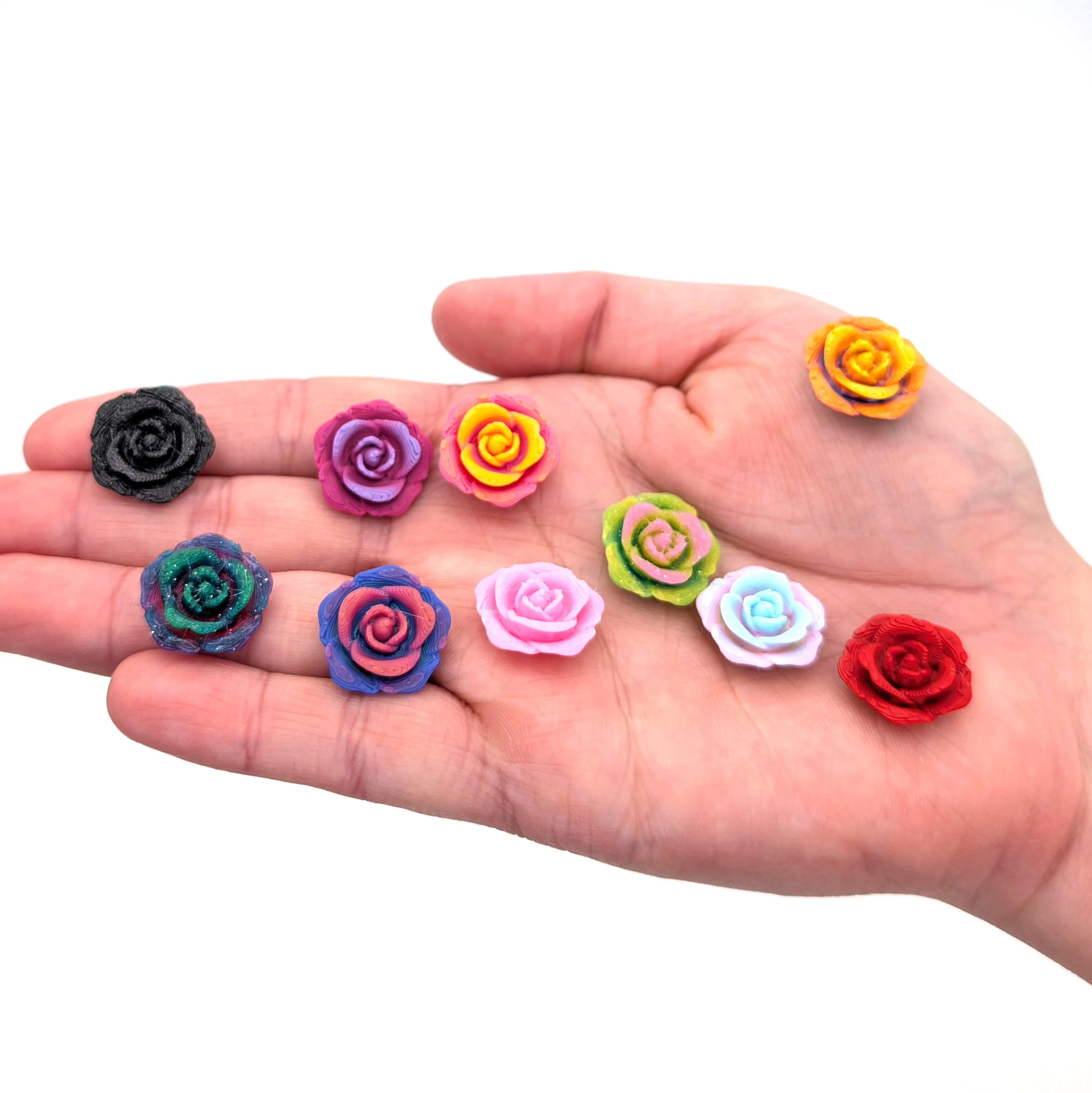 3D Roses – Elegant Miniature Roses for Gifts, Décor & Collectibles Decor Decorative Flower Fruit Nature Plants Floral Ornaments