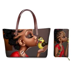 2 pcs Set African Women Purse and Handbag