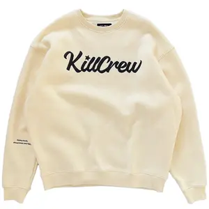 Kill Crew Oversized Lux Script Crewneck Cotton Fit Sweatshirt Fleece Tops Comfort
