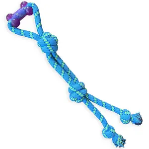 My Beastie Ruff Tug - Floss Chew Rope Tug – Premium Bungee Rope Tug Toy for Dogs – Interactive Rope Toy