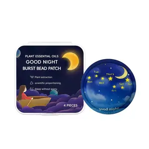 Cooling Sleep Patches with Bursting Beads Fresh Natural Sleep Aid for Adults Instant Cooling Burst Long Lasting Freshness Non Melatonin Formula Skin Friendly Design Fragrance Lavender Body Care Hypoallergenic Mint