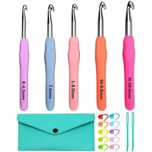Large  Crochet Hooks Set 6.5mm 7.0mm 8.0mm 9.0mm 10.0mm (5 Size)