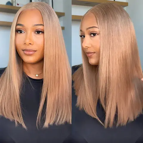 Megalook 250% Density Burgundy #99J/Natural Black/Milk Tea Straight 6x5 HD Full Lace Frontal Wig Transparent Lace Human Hair Lace Wig Red Colored for Women Pre Plucked