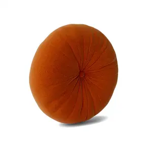 Minka Orange Round Accent Pillow
