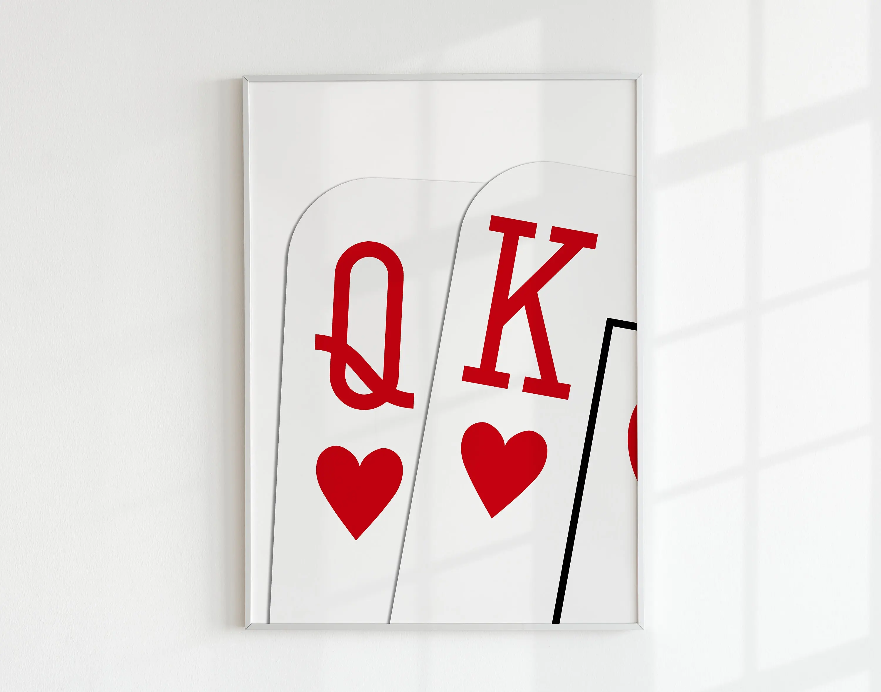 King And Queen Cards Poster, Romantic Poster, Trendy Wall Art, Retro Trendy Aesthetic Print, Minimalist Poster, Poster Prints No Framed, Gifts For Him, Bedroom Decor, Wall Art Home Decor, Wall Posters, Gifts For Valentine's Day