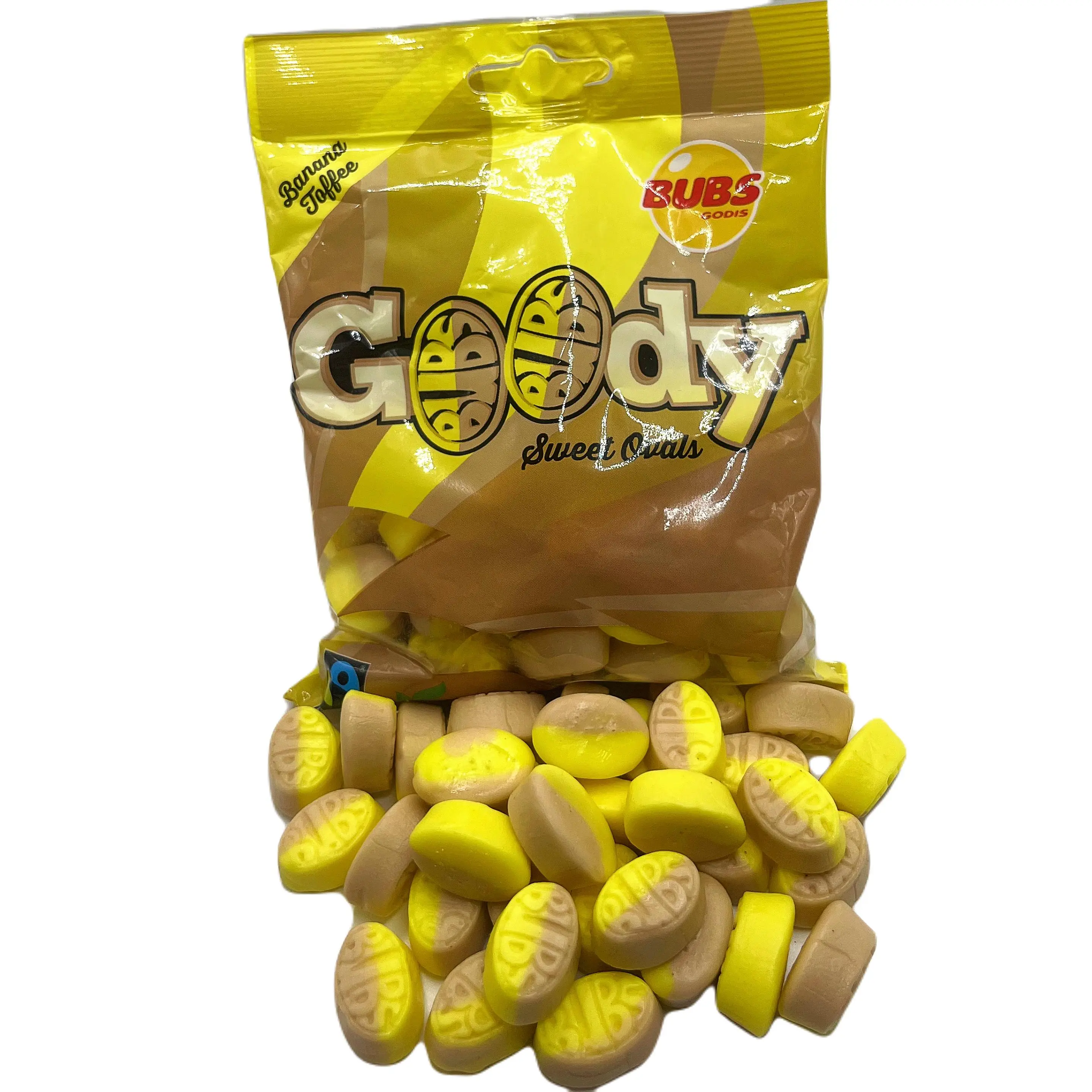 Bubs Goody Sweet Ovals Banana Toffee 90g