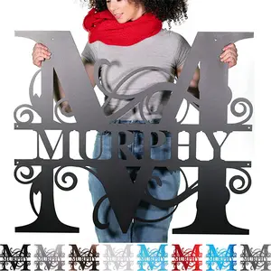 Main Street Steel - Split Letter Monogram - Made To Order - Wall Decor