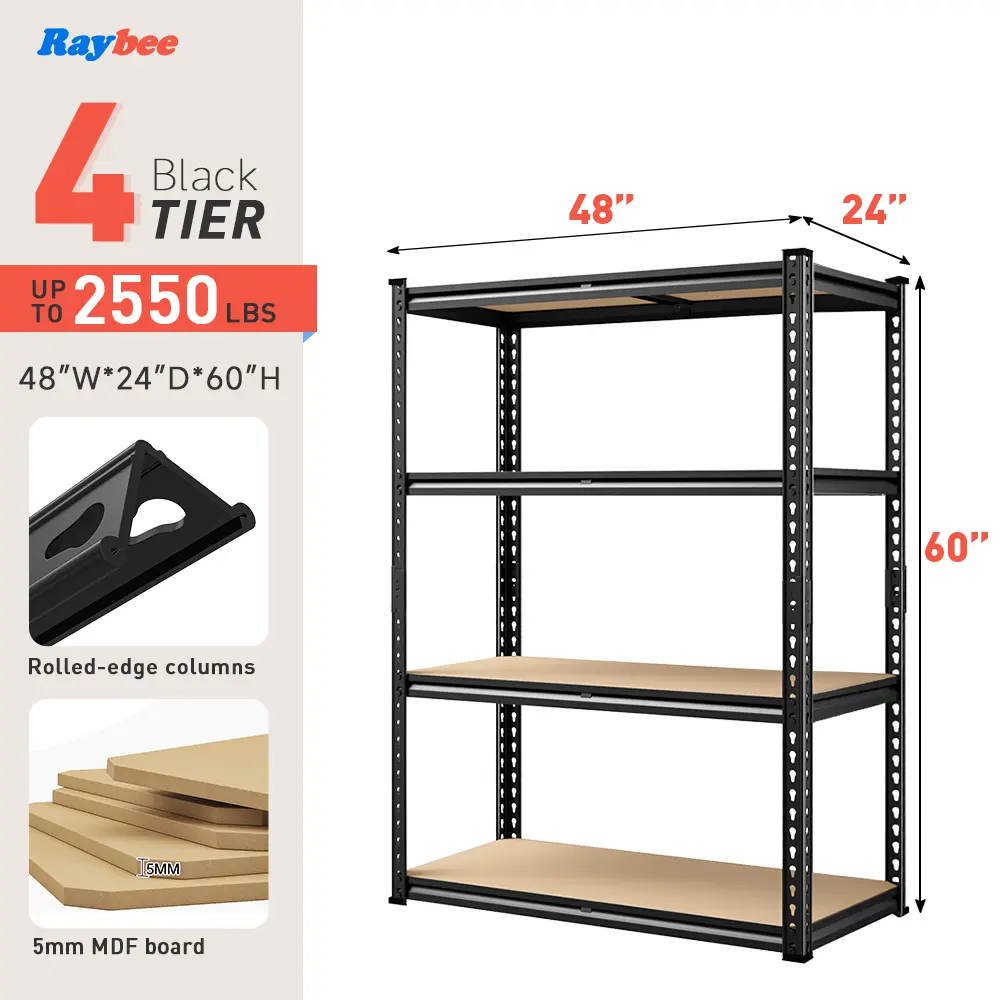 RL-MDF5 48W*24D*60H 4-tier