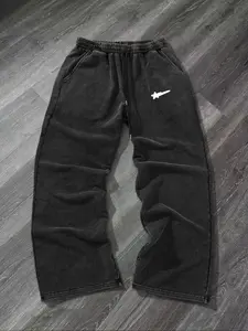 Men's Vintage Long Pants, Loose Straight Leg, High Street Trendy Men's Fashion, Street Style, Casual Stylish